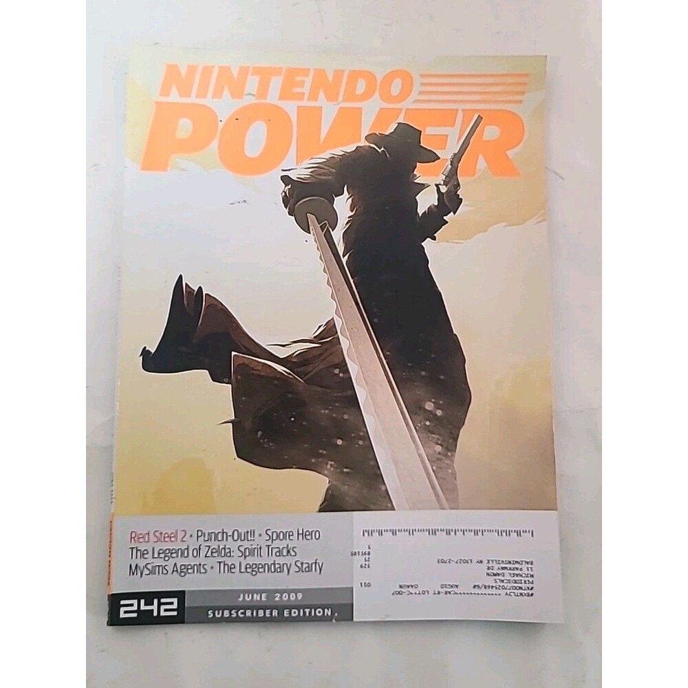 Nintendo Power #242 June 2009 Red Steel 2 No Poster Or Insert
